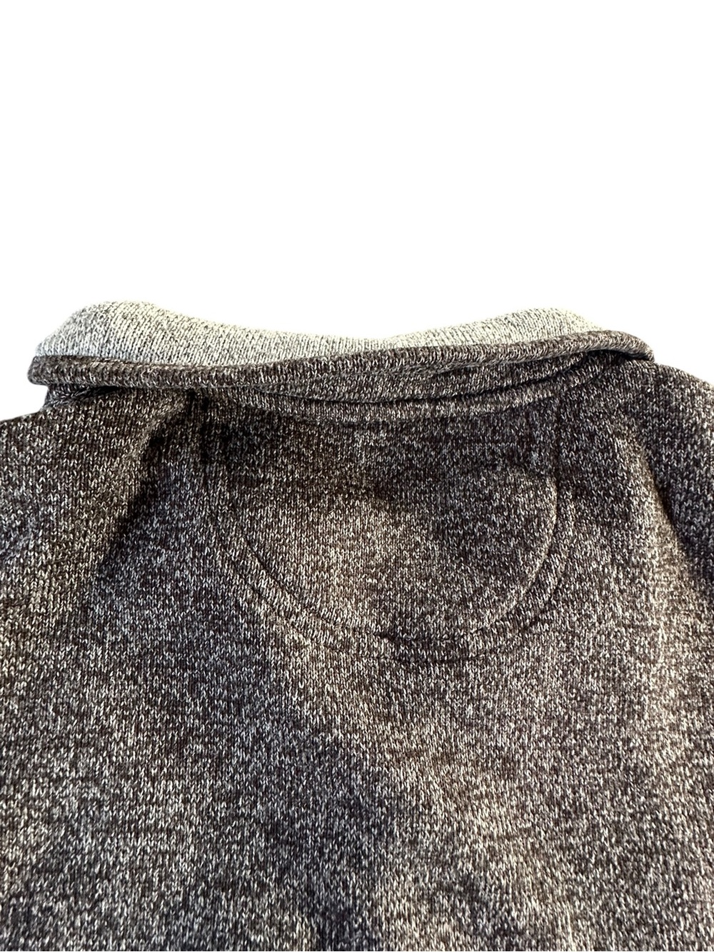 Izod Two-Tone Half-Zip Pullover - Dark Gray & Light Gray Large - Picture 8 of 13